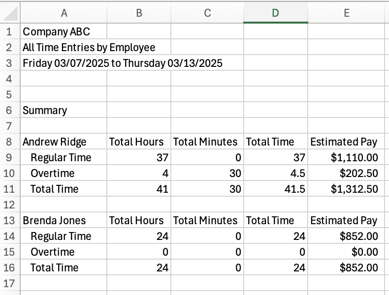 Simple Time Clock App for Small Business | ezClocker